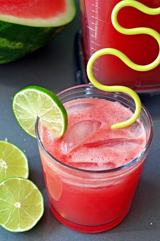 Watermelon Coconut Cooler with Lime