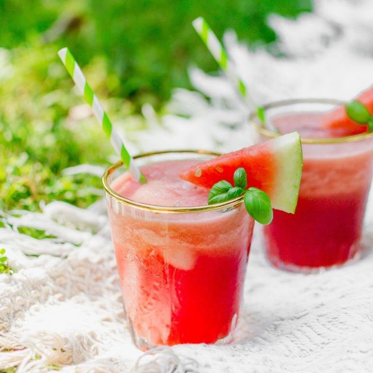 Watermelon and Basil Hydrating Juice
