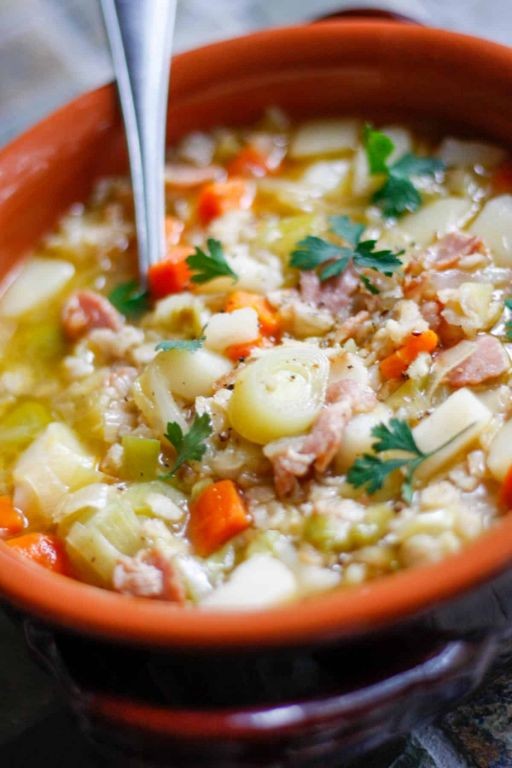 Welsh Cawl Cennin with Bacon