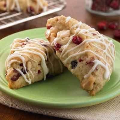 White Chocolate and Cranberry Scones