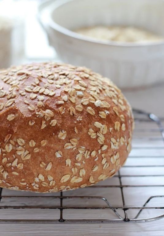 Whole Wheat Artisan Bread with Honey