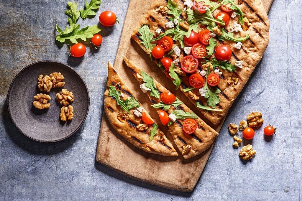 Whole Wheat Flatbread with Honey Drizzle