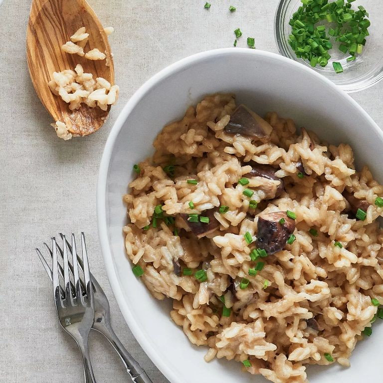Wild Mushroom Risotto with Truffle Demi-Glace