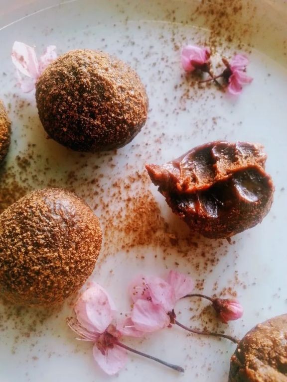 Wild Plum and Chocolate Truffles