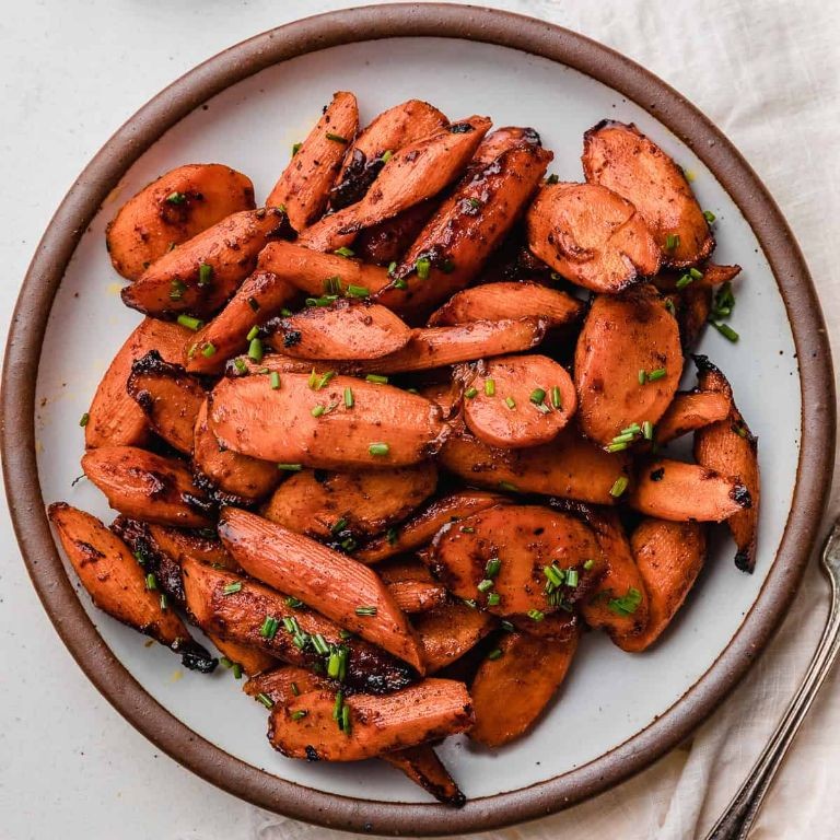 Wild Plum and Honey Glazed Carrots