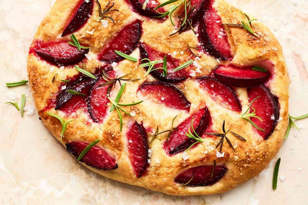 Wild Plum and Rosemary Focaccia