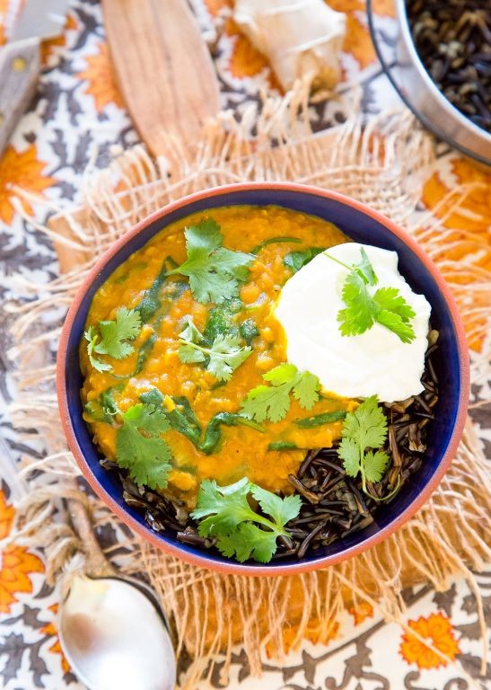 Wild Rice and Lentil Curry