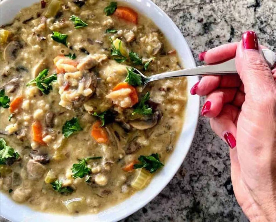 Wild Rice and Mushroom Souper Cubes Soup