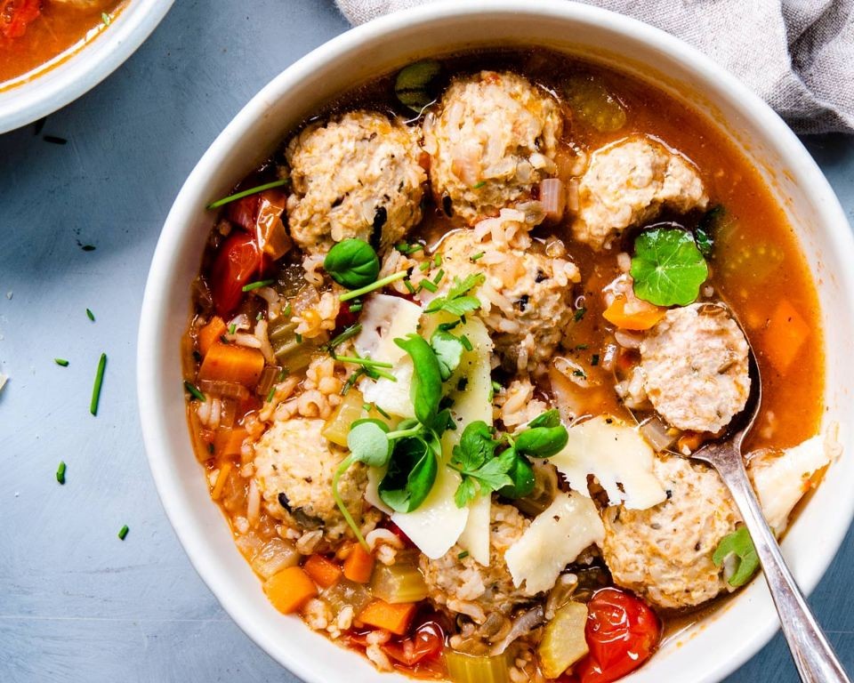 Wild Rice and Turkey Meatballs