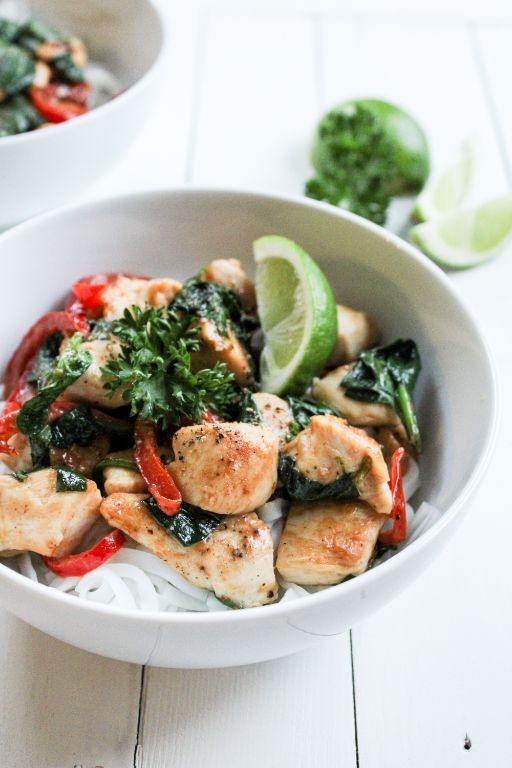 Zesty Lime Chicken and Noodles