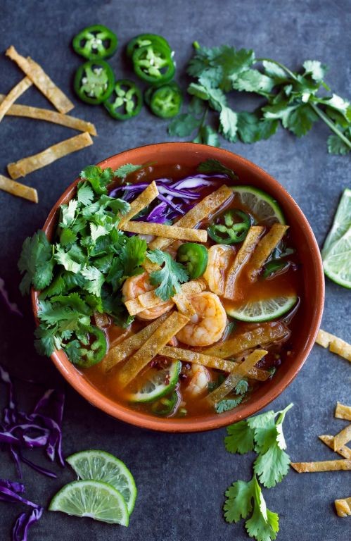 Zesty Lime Shrimp Taco Soup