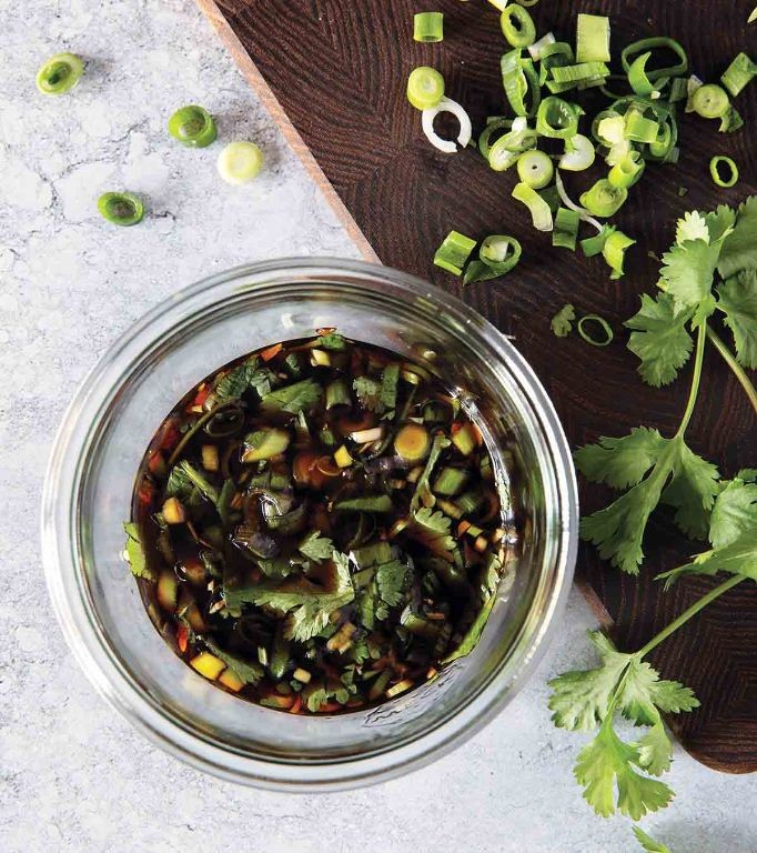 Zesty Lime and Cilantro Dumpling Sauce
