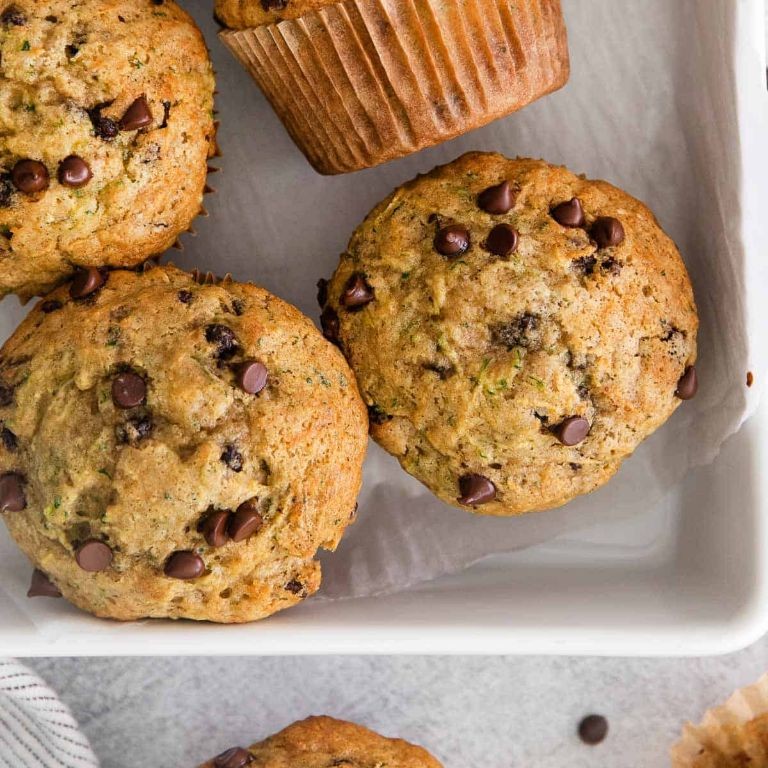 Zucchini Chocolate Chip Gluten Free Muffins