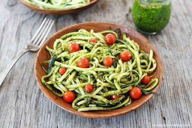 Zucchini Noodles with Metaboost Pesto
