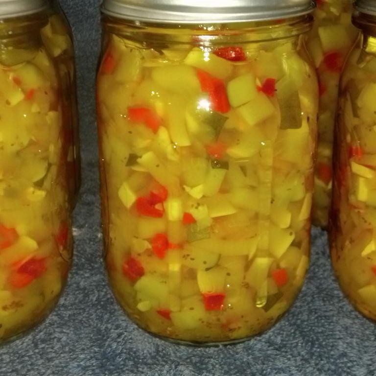 Zucchini Relish with Bell Peppers