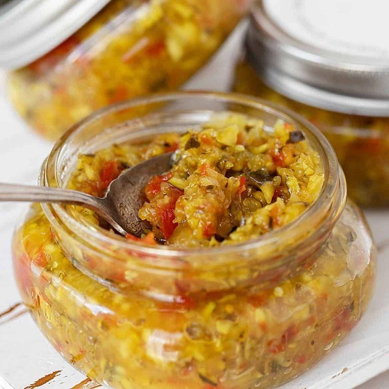 Zucchini Relish with Mustard Seeds