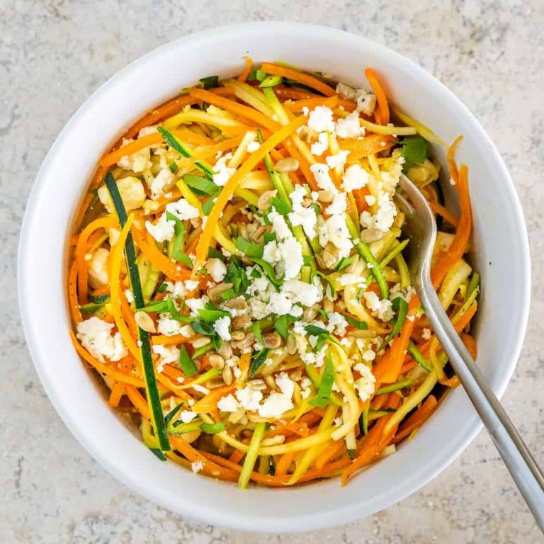 Zucchini and Carrot Salad with Lemon Dressing