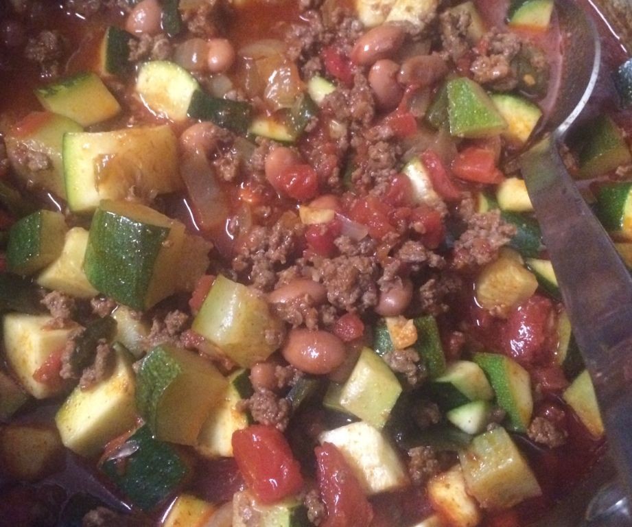 Zucchini and Ground Beef Chili