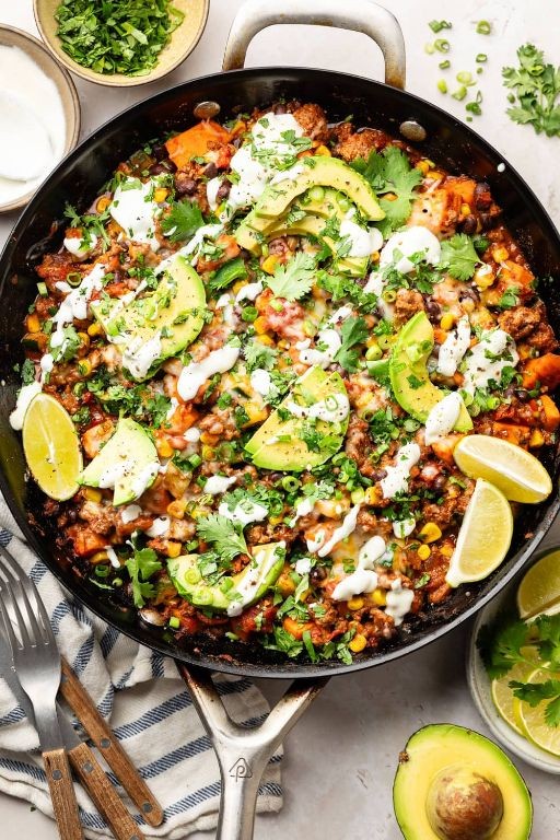 Zucchini and Ground Beef Skillet Dinner