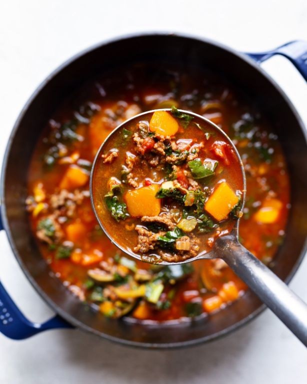 Zucchini and Ground Beef Soup