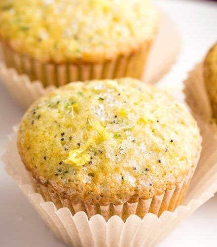 Zucchini and Lemon Poppy Seed Muffins