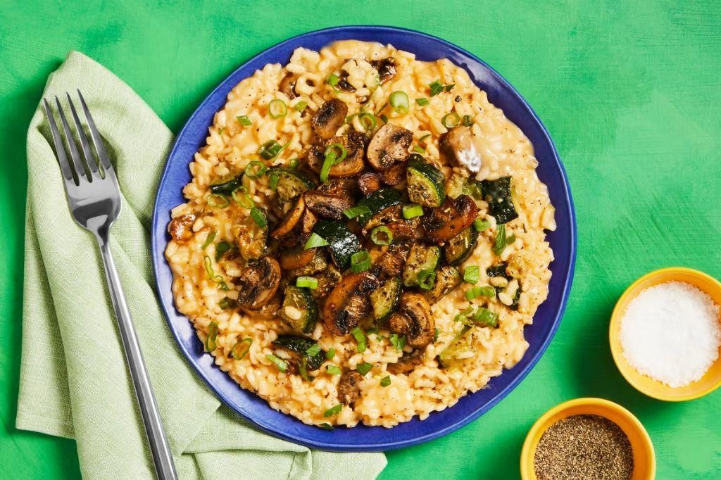Zucchini and Mushroom Risotto