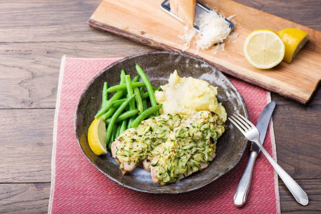 Zucchini and Parmesan Crusted Chicken