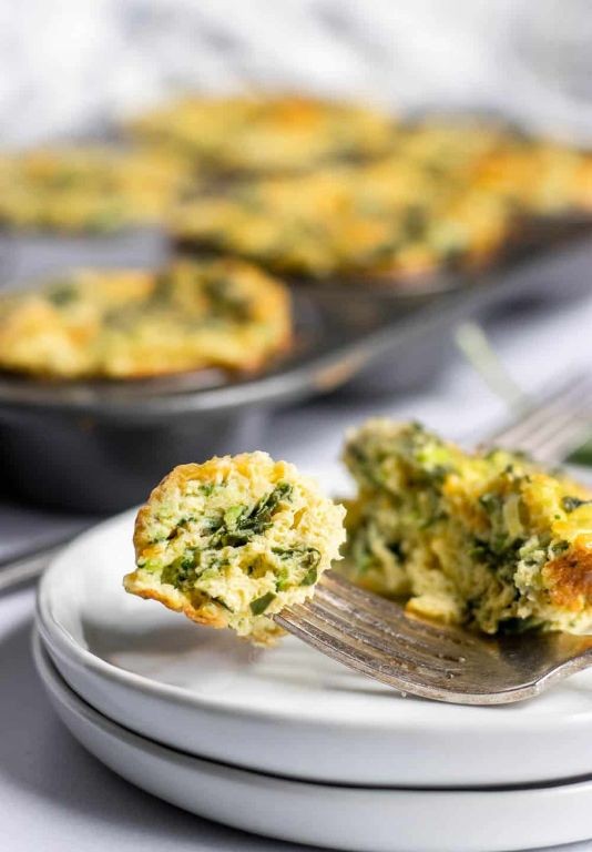Zucchini and Spinach Egg Muffins