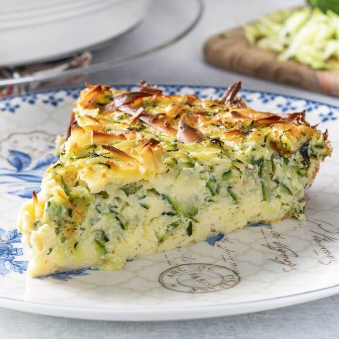 Zucchini and Spinach Quiche