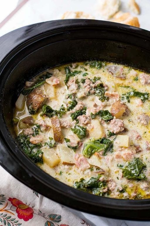 Zuppa Toscana Crockpot Soup