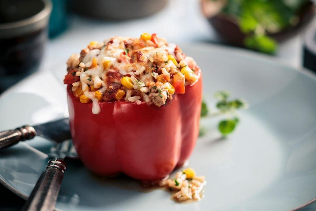 7 Mares Stuffed Peppers with Rice and Spices