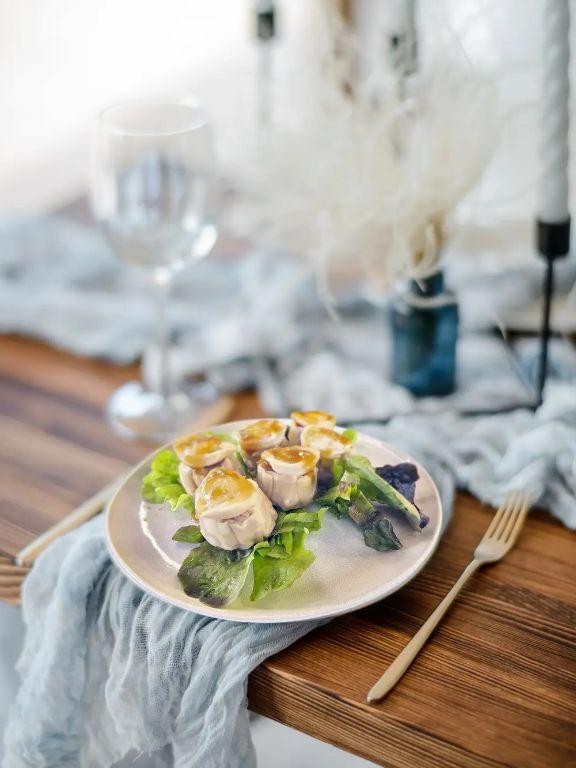 Abalone Dumplings in Clear Broth