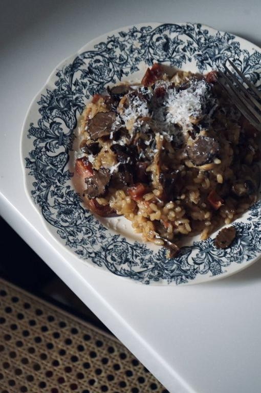 Abalone Risotto with Truffle Oil