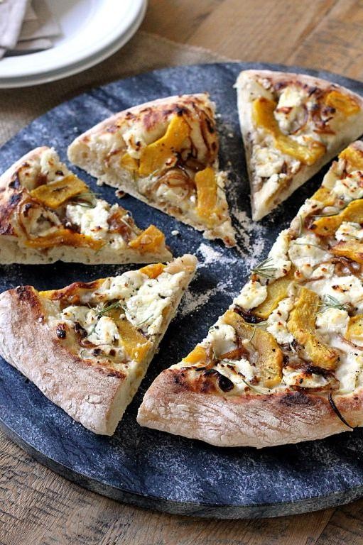 Acorn Squash and Caramelized Onion Pizza