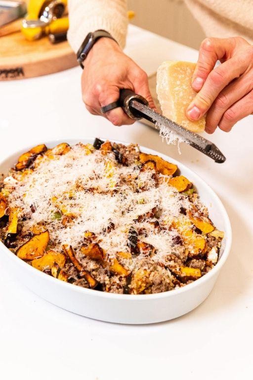 Acorn Squash and Sausage Casserole
