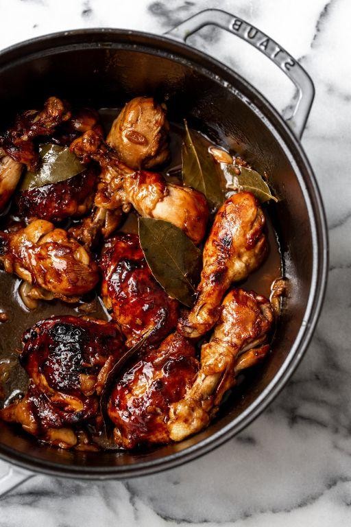 Adobo Chicken Drumsticks with Soy-Garlic Marinade