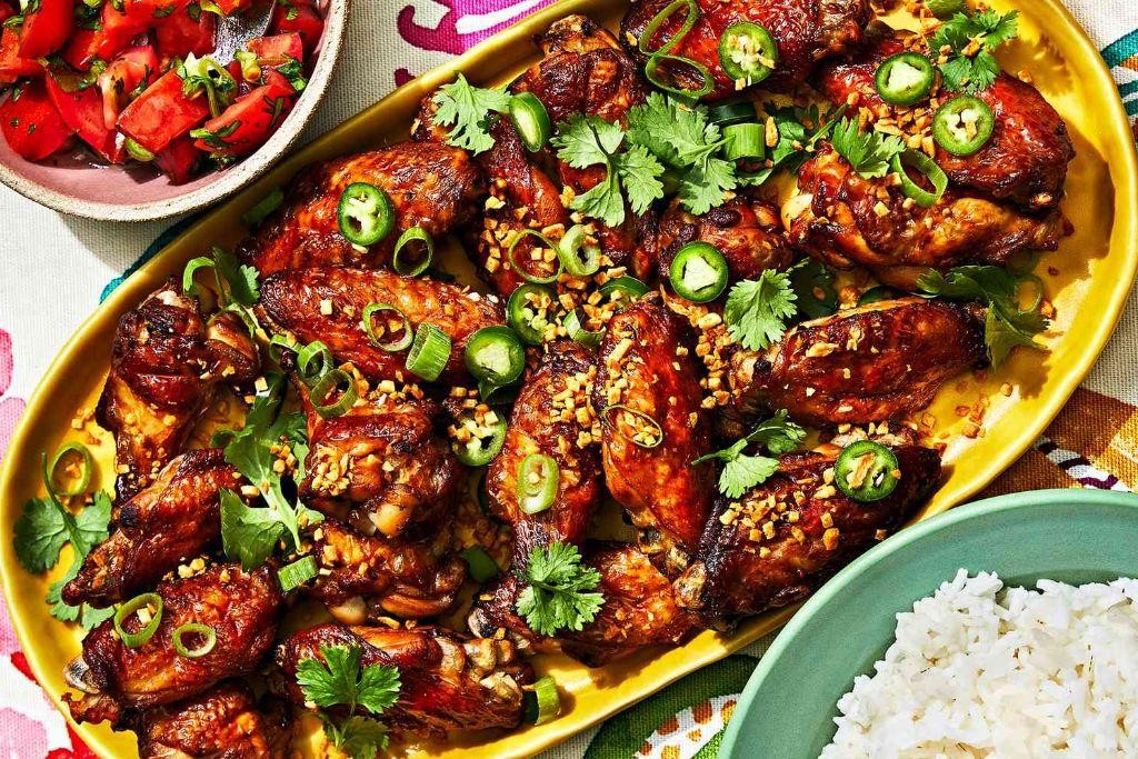 Adobo Chicken Wings with Sticky Glaze