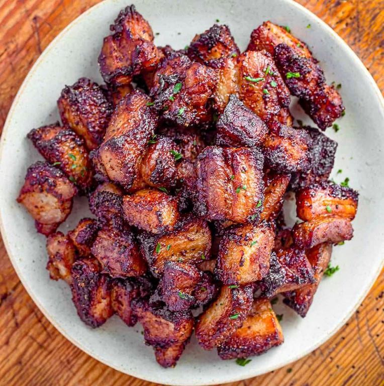 Air Fryer Crispy Pork Belly Bites