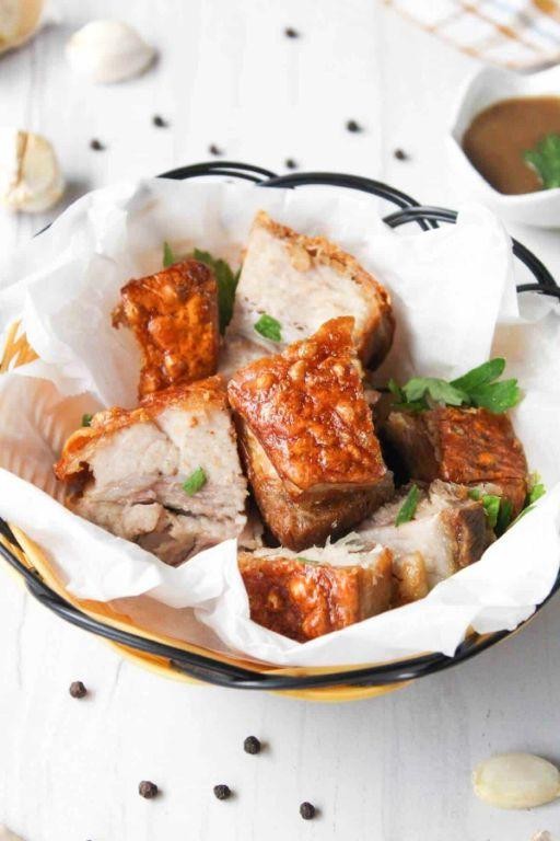 Air Fryer Pork Belly with Rosemary and Thyme