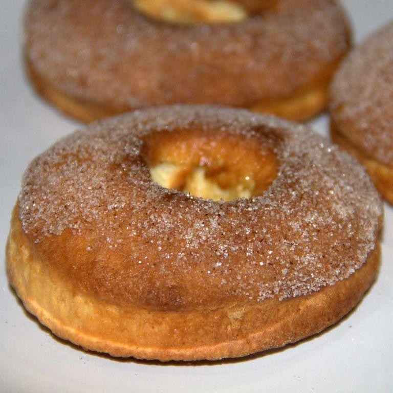 Air-fried cinnamon sugar donuts
