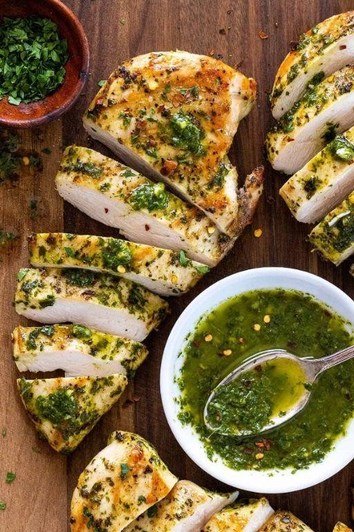 Airline Chicken Breast with Chimichurri Sauce