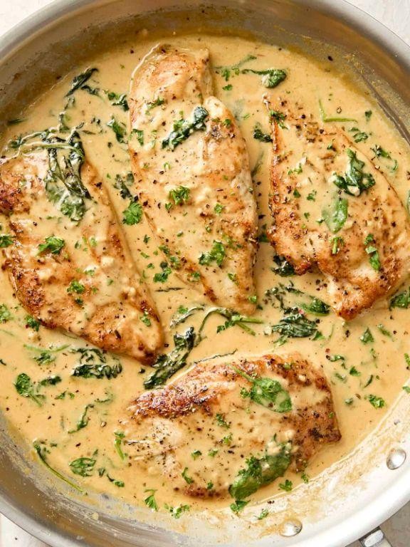 Airline Chicken Breast with Creamy Dijon Sauce