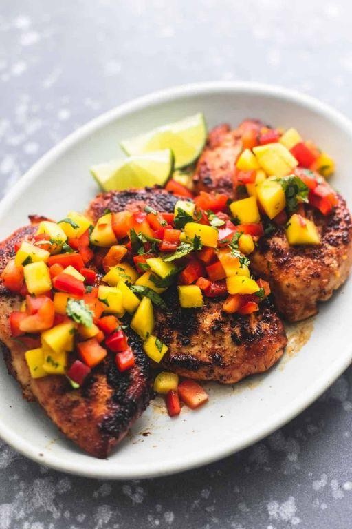 Airline Chicken Breast with Mango Salsa