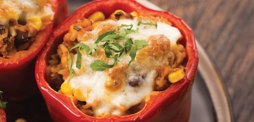 Al Pastor Stuffed Bell Peppers