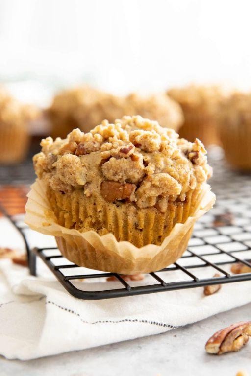 Almond Flour Cinnamon Streusel Muffins