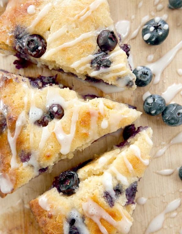 Almond Flour Lemon Blueberry Scones
