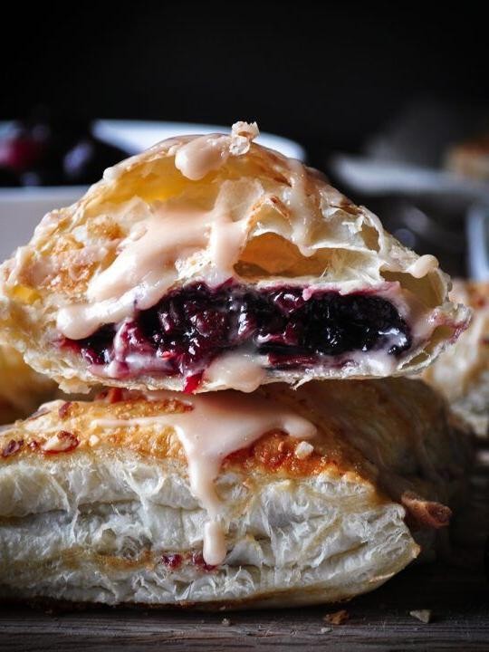 Almond Paste Cherry Turnovers