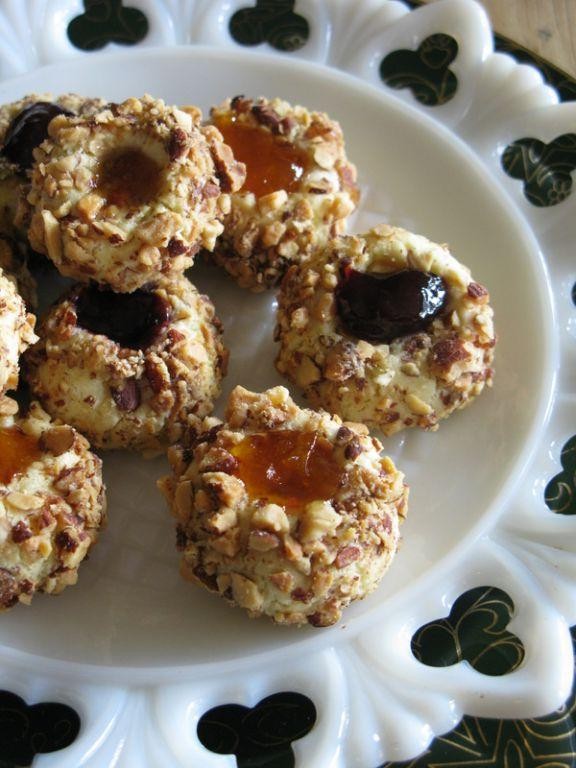 Almond Paste Thumbprint Cookies