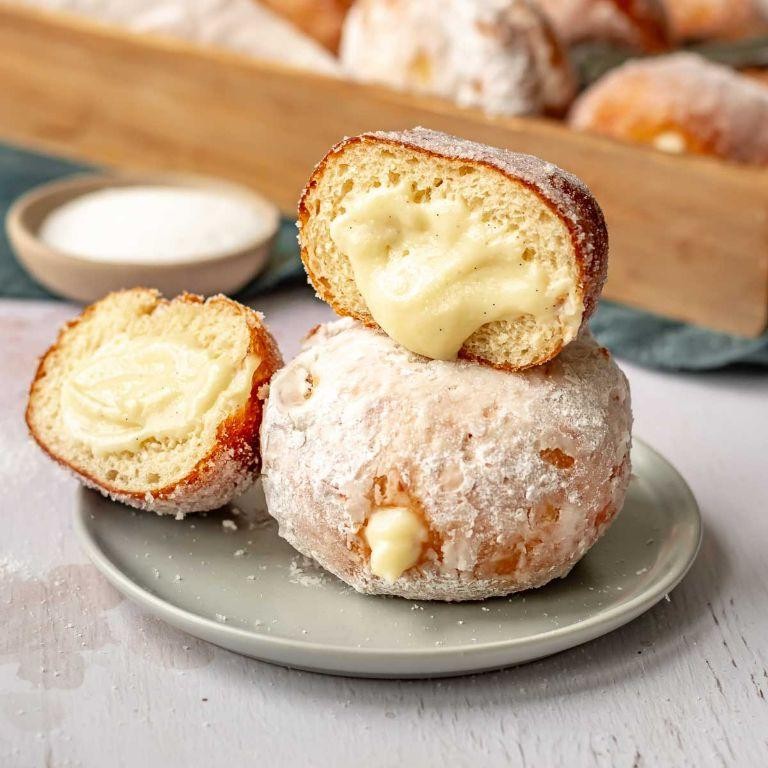 Almond Paste-Filled Donuts