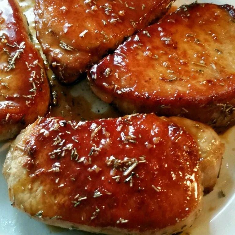 Apple Cider Glazed Pork Chops